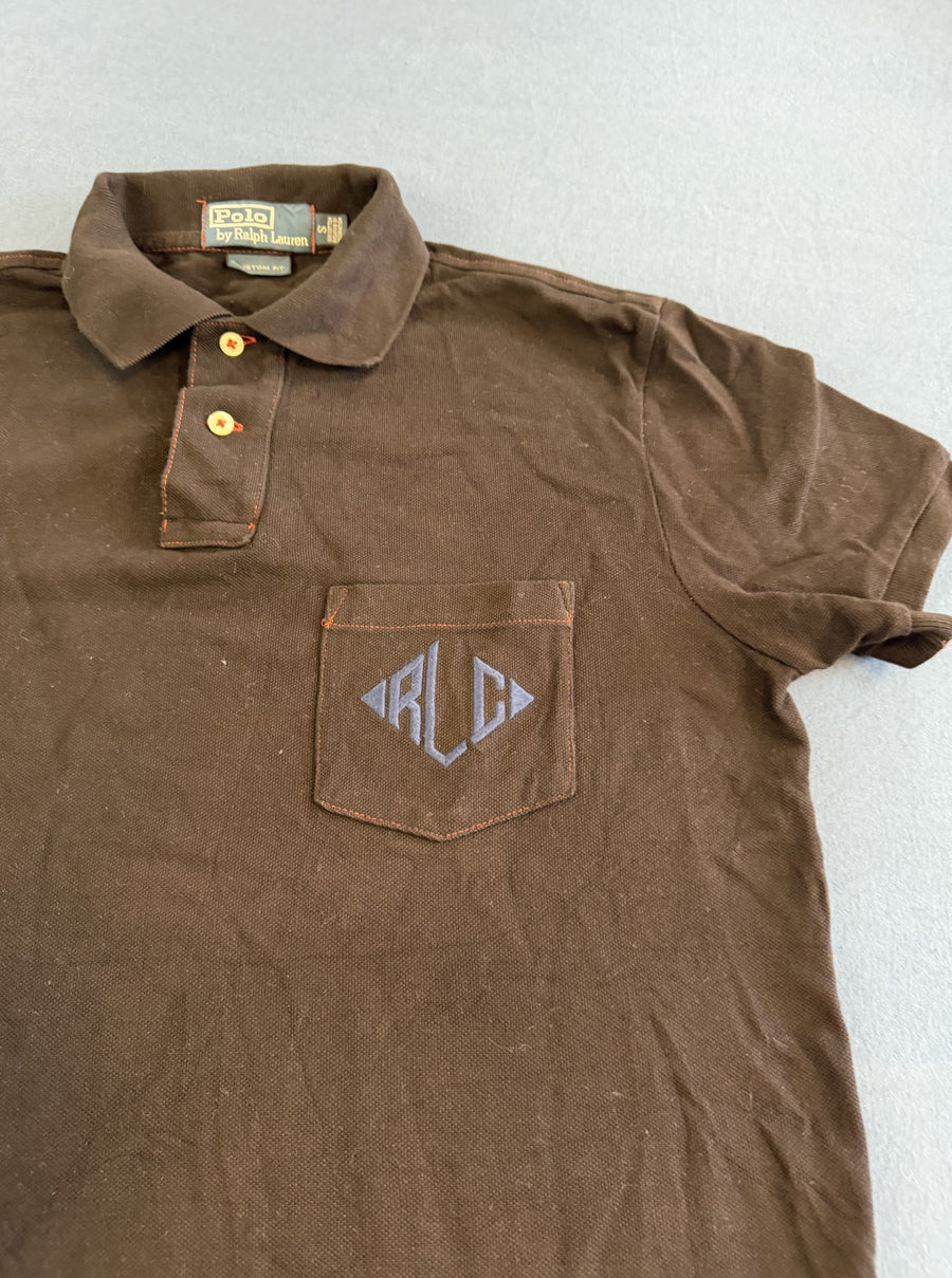 Zwart Polo Ralph Lauren Poloshirt Heren (Golfshirt), Maat S Custom Fit