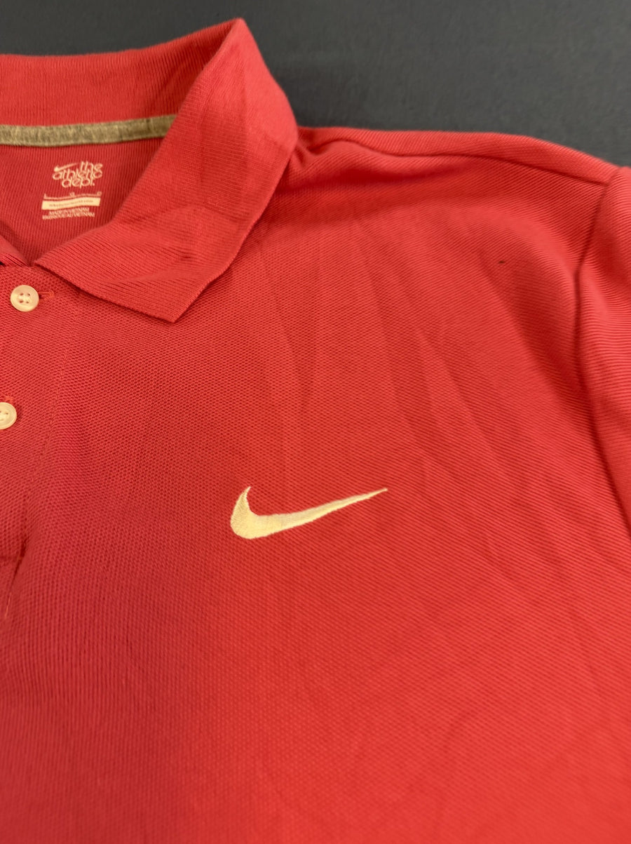 Grijze Nike polo piqué (poloshirt), maat L - Athletic Dept