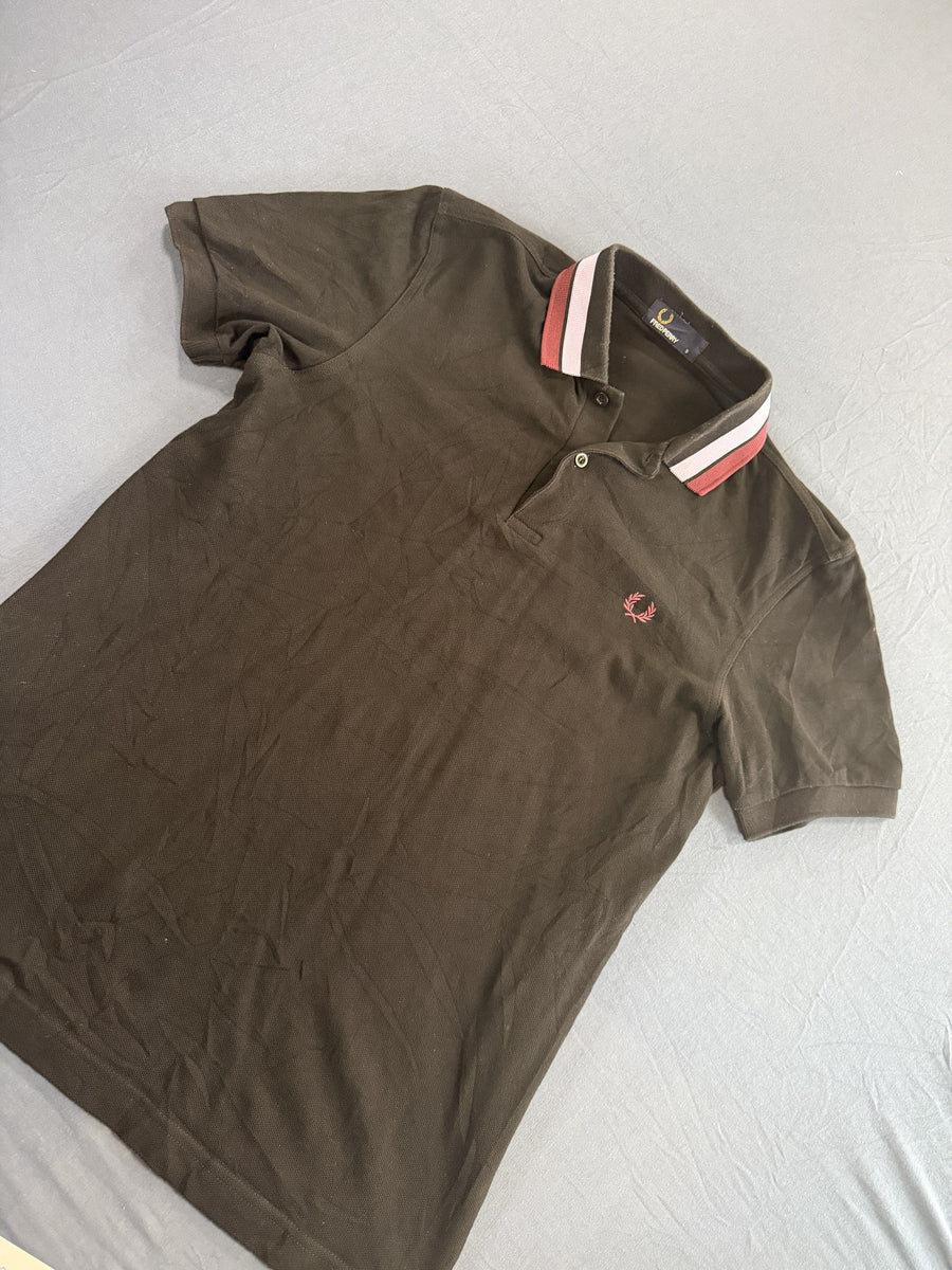 Fred Perry twin tipped polo zwart maat S