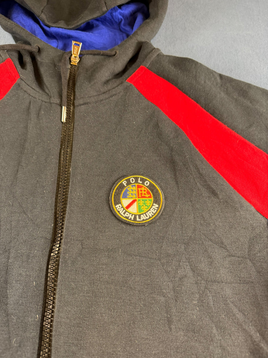 Polo Ralph Lauren Hoodie met rits zwart print