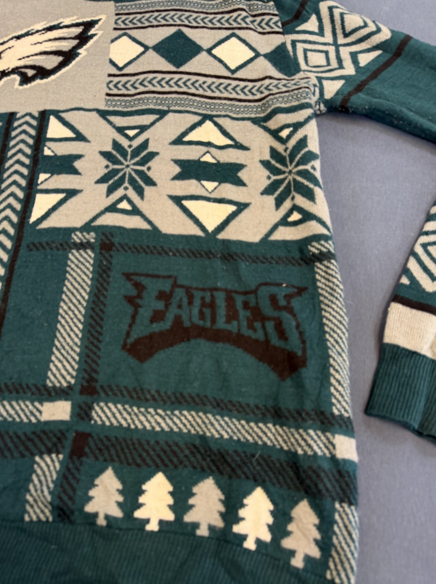 Groene Philadelphia Eagles kersttrui van NFL - heren maat M (christmas sweater / foute kersttrui)