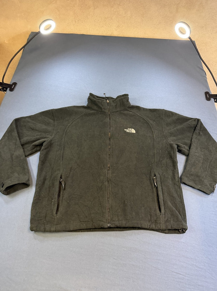 Zwart fleecevest (fleecetrui) van The North Face met doorlopende rits