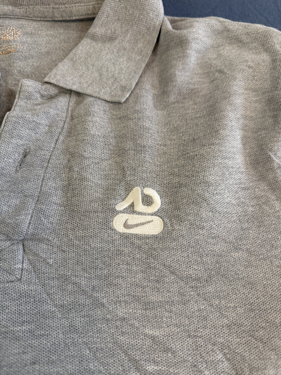 Grijze Nike poloshirt (piqué polo), maat M