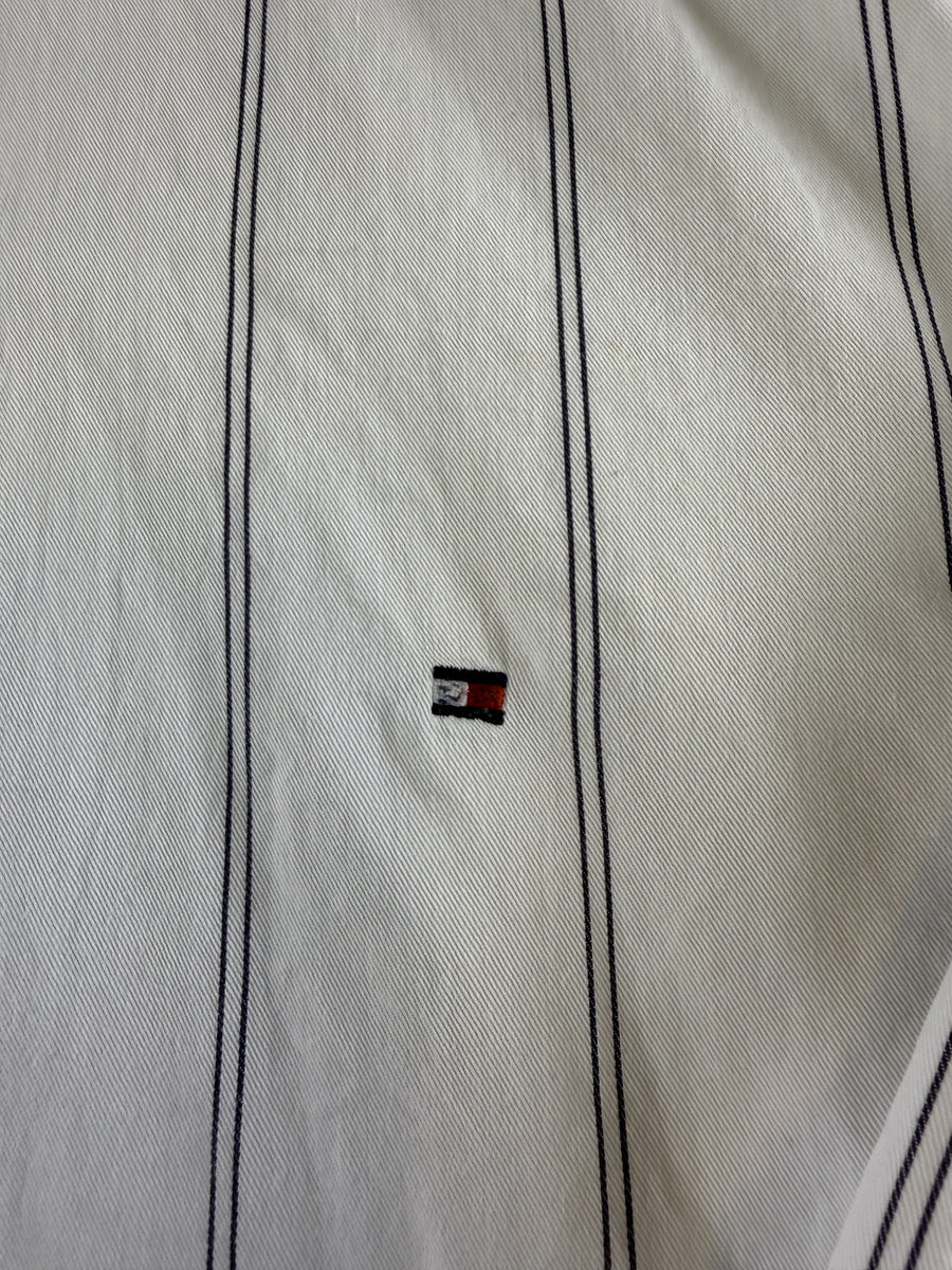 Tommy Hilfiger overhemd wit gestreept maat XL Slim Fit