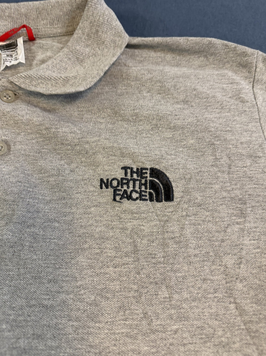 Grijze The North Face polo (piqué golfshirt), maat M