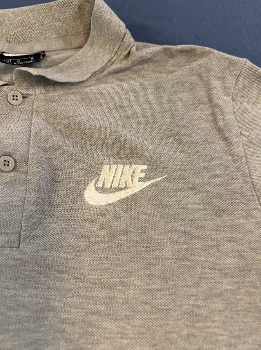 Grijze Nike polo maat M (poloshirt), piqué katoen Sportswear