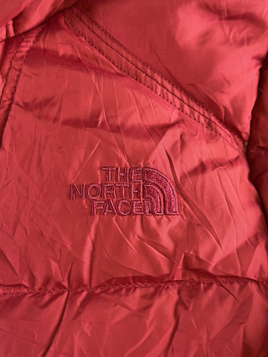 The North Face pufferjas roze maat S capuchon