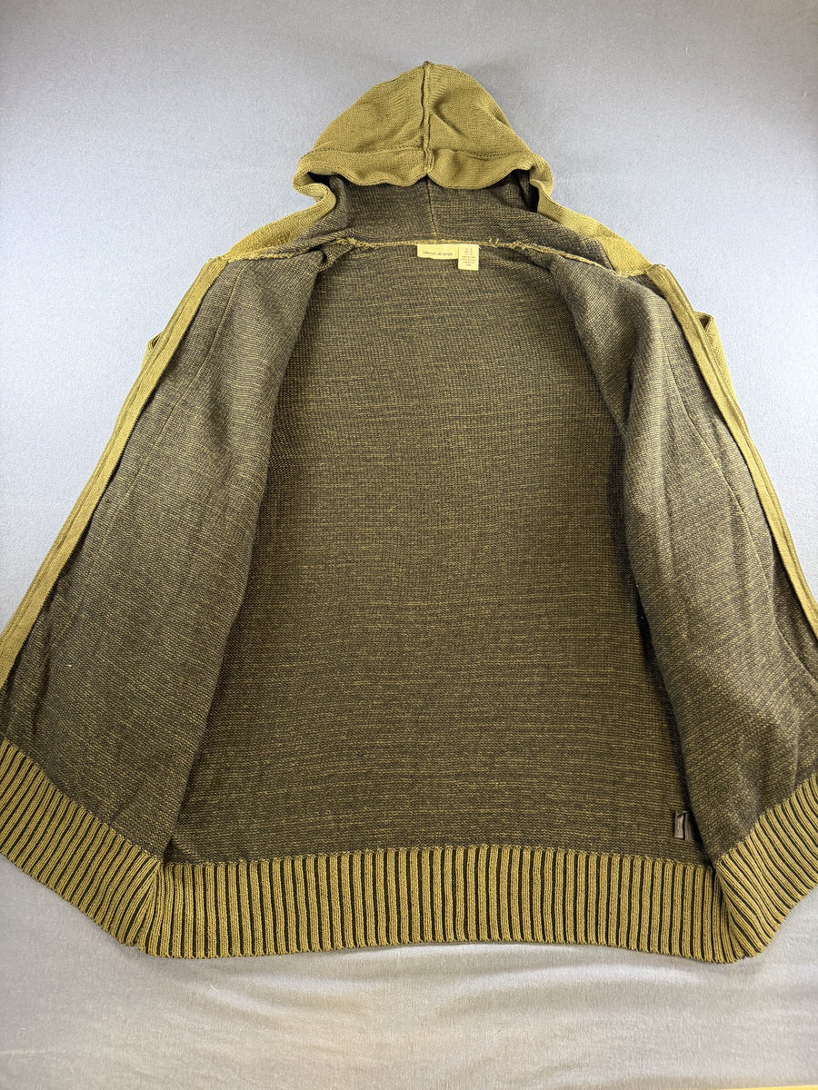 DKNY Jeans hoodie met rits groen heren maat XL sweatvest ritsvest