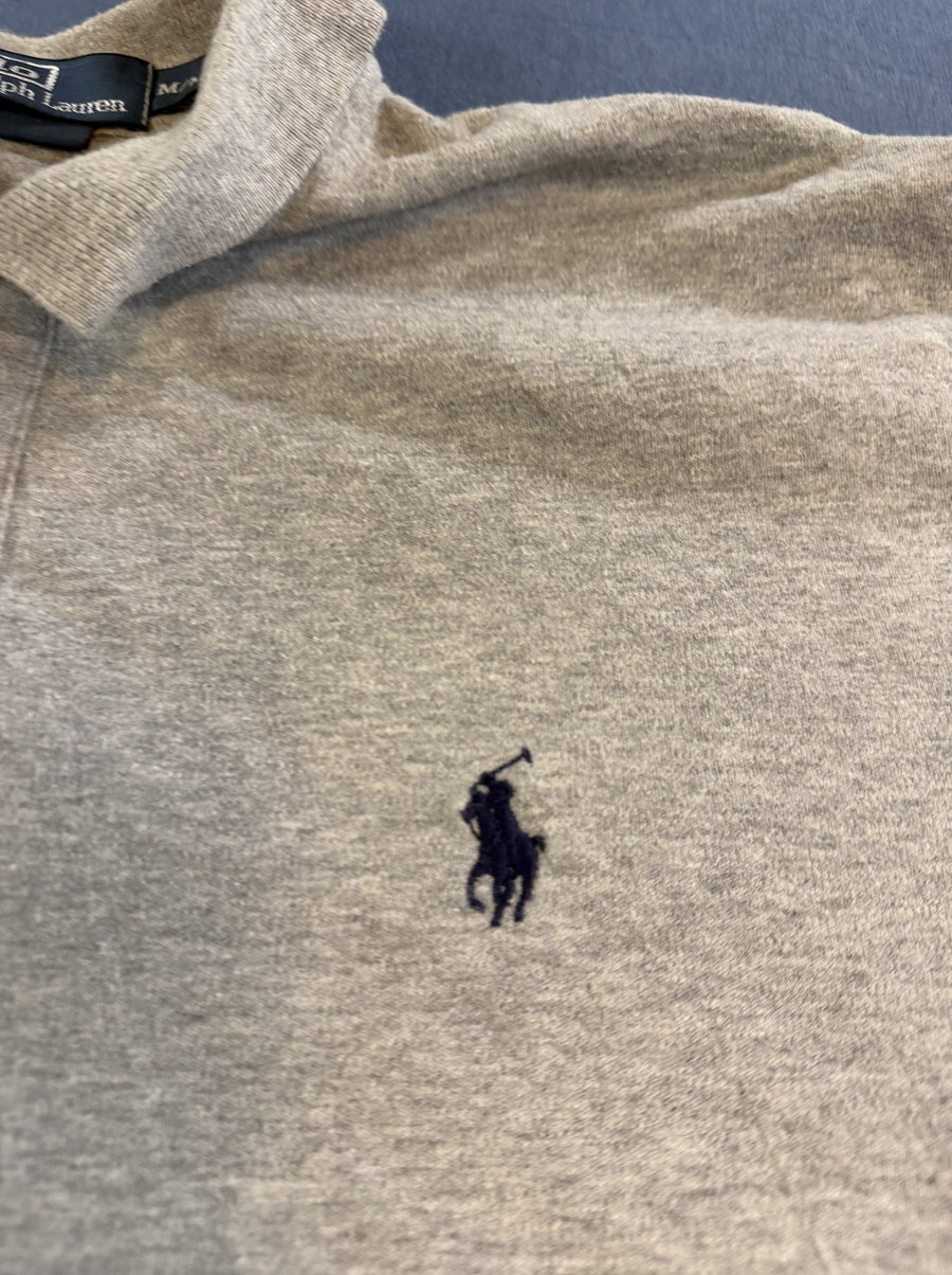 Grijze piqué polo van Polo Ralph Lauren (poloshirt), maat M