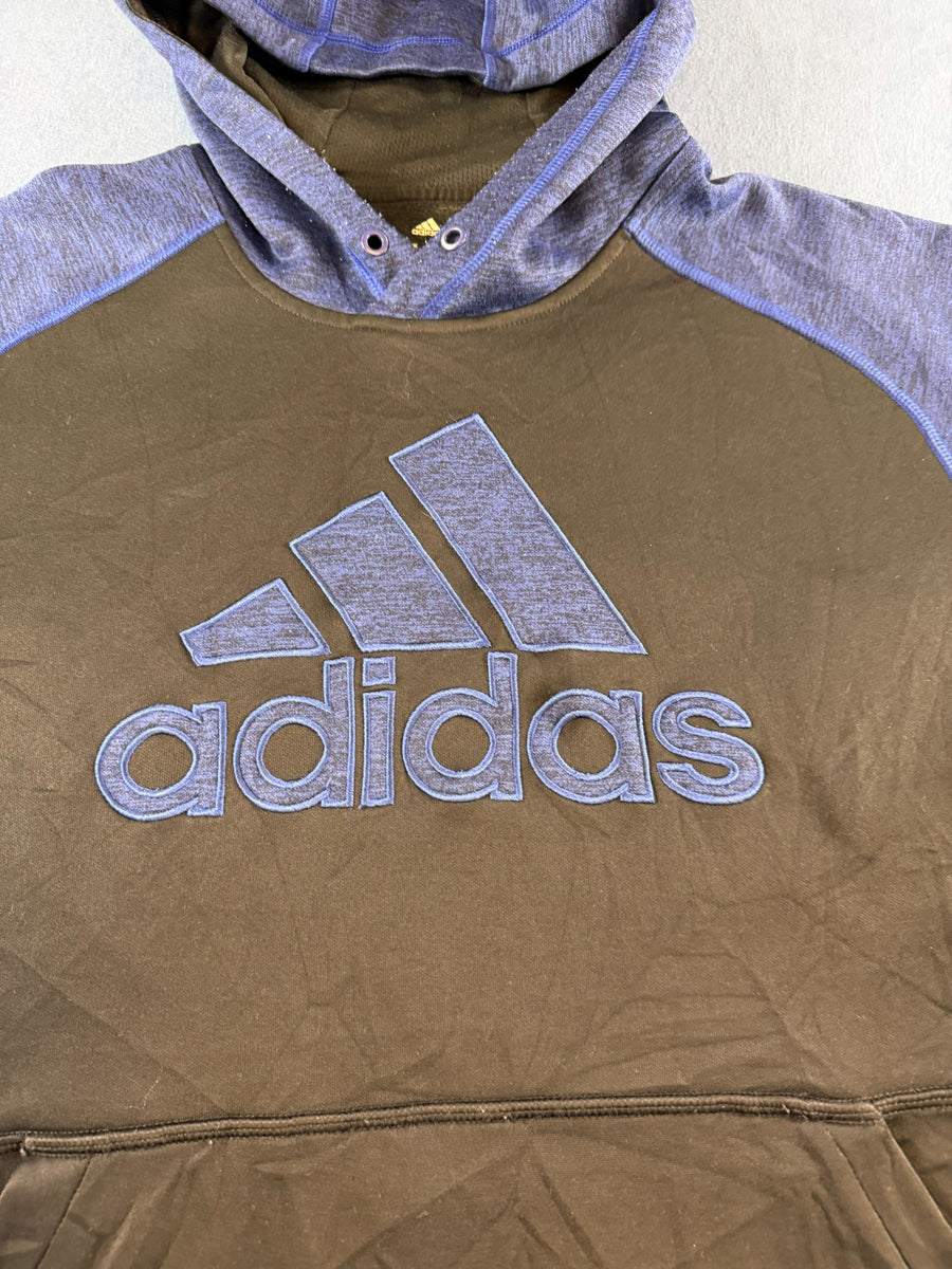 adidas sportsweater blauw print heren maat L trainingstrui sweater trui trainingsjack