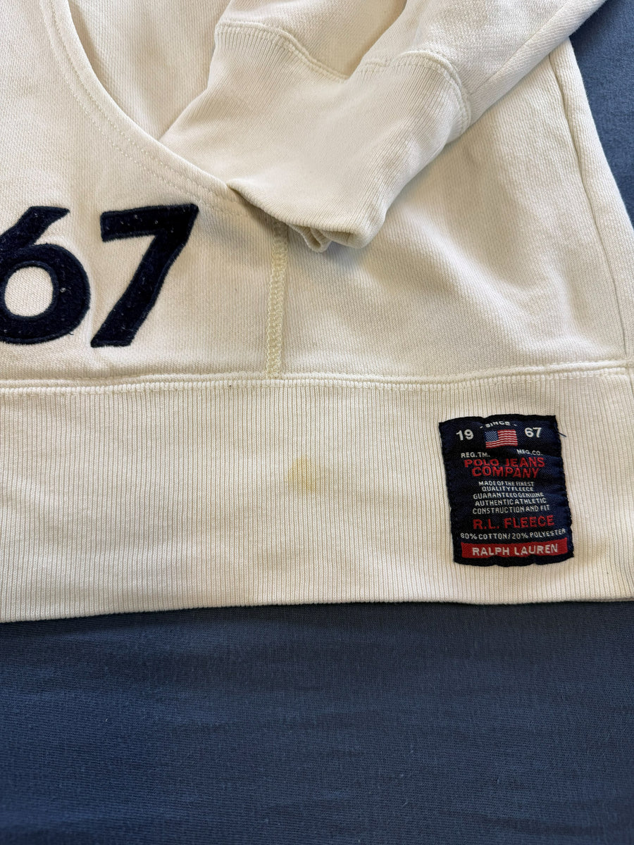 Ralph Lauren Hoodie met rits wit print