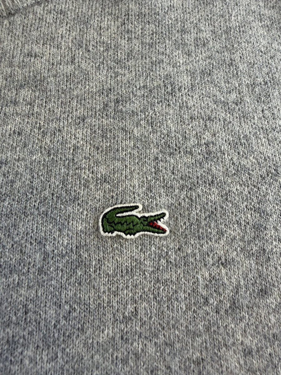 Grijs gemêleerde Lacoste heren trui, maat XXL (crewneck sweater / pullover)