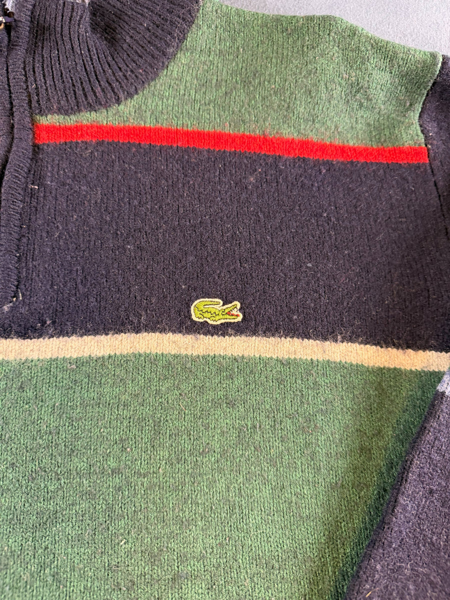 Lacoste Trui groen gestreept