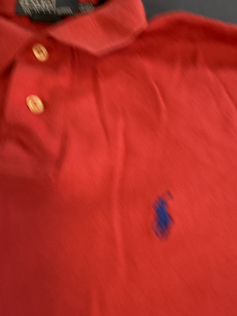 Polo Ralph Lauren poloshirt rood maat S Custom Fit