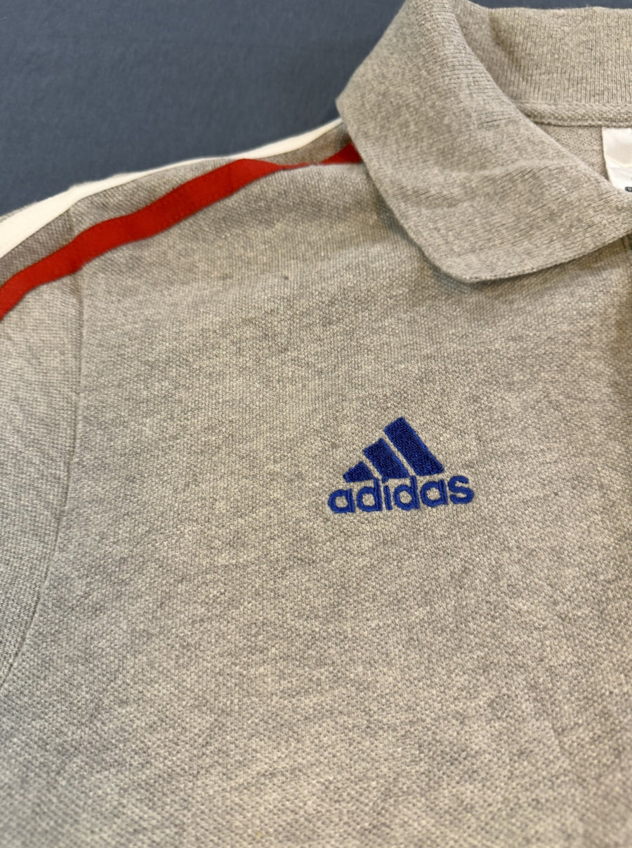Grijze adidas Team GB polo (poloshirt / sportpolo), maat M