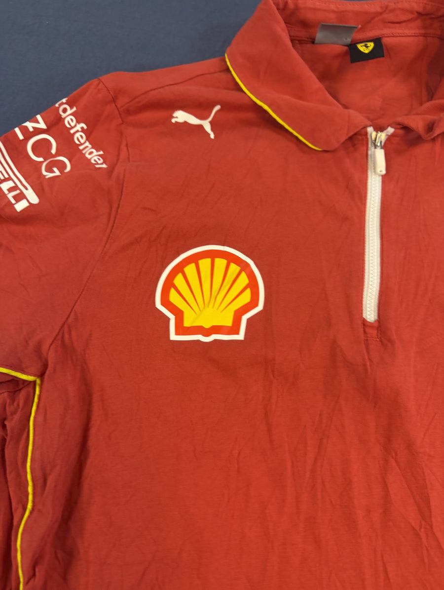 Rood Puma Ferrari polo (F1 teamshirt), maat L