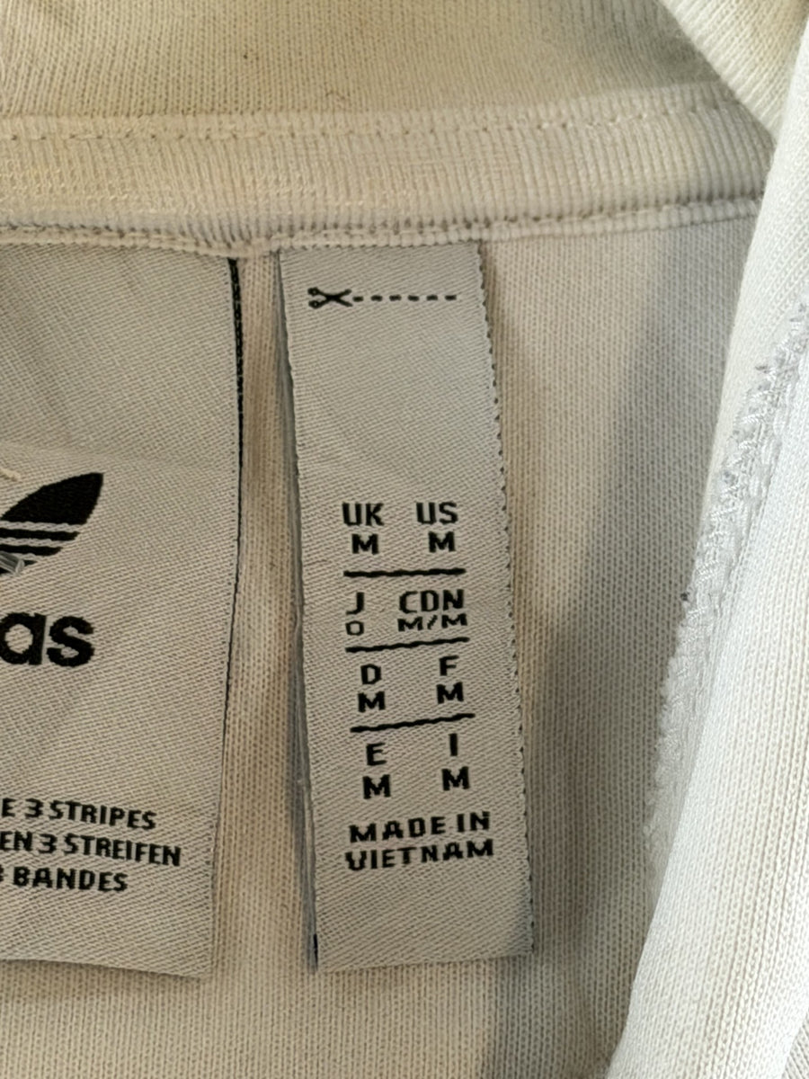 adidas hoodie wit maat M Trefoil