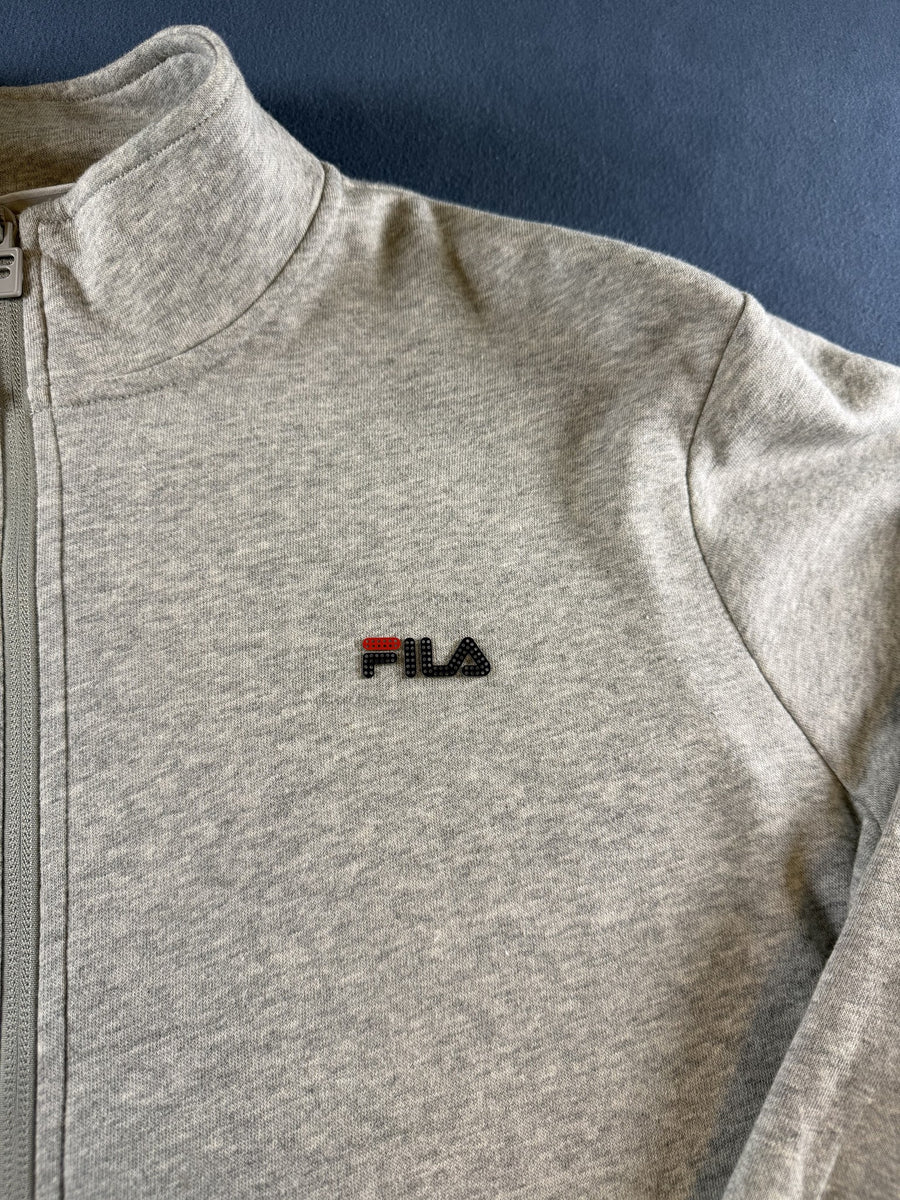 FILA sweatvest grijs maat XXL opstaande kraag