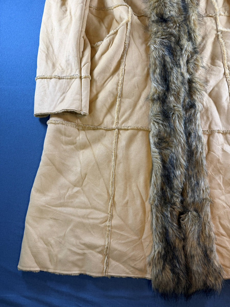 Vintage Dressing Afghaanse jas beige dames maat L