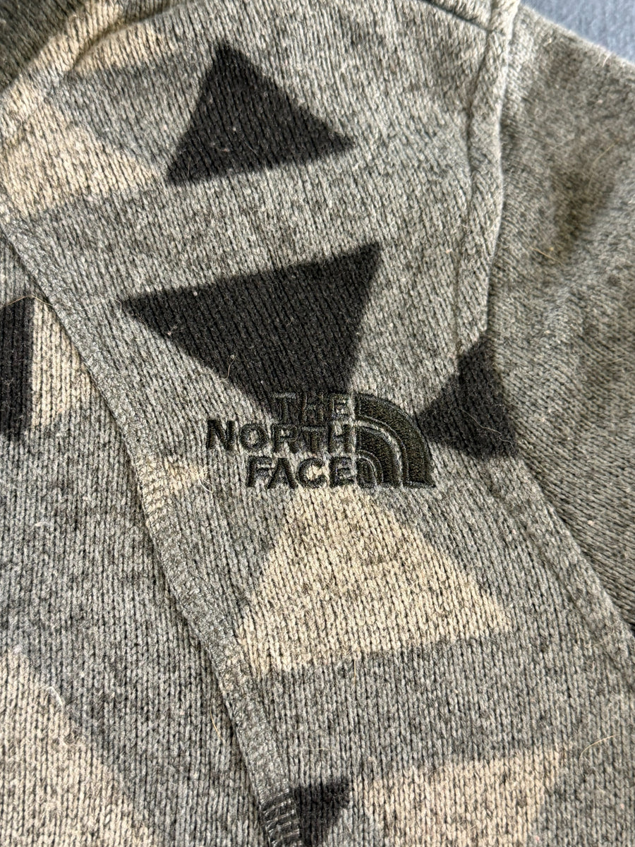 The North Face Fleece vest grijs print