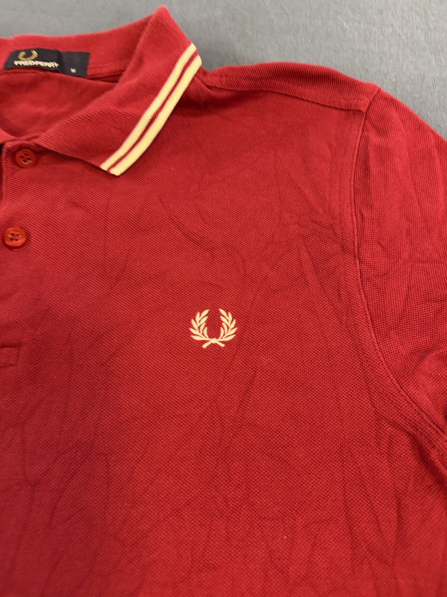 rood Fred Perry maat M (polo / poloshirt) - twin tipped pique
