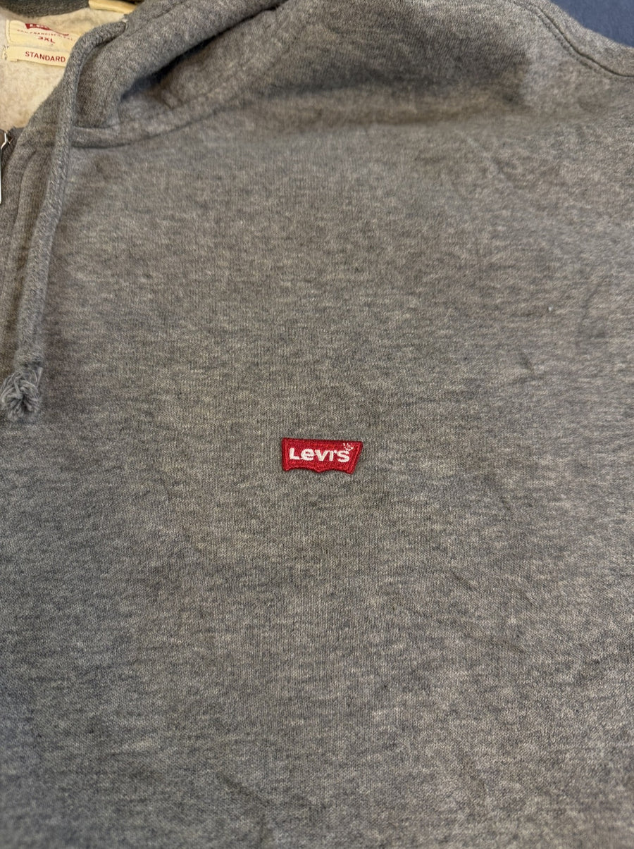 Grijs vest van Levi's (fleecevest / ritsvest), heren maat 3XL
