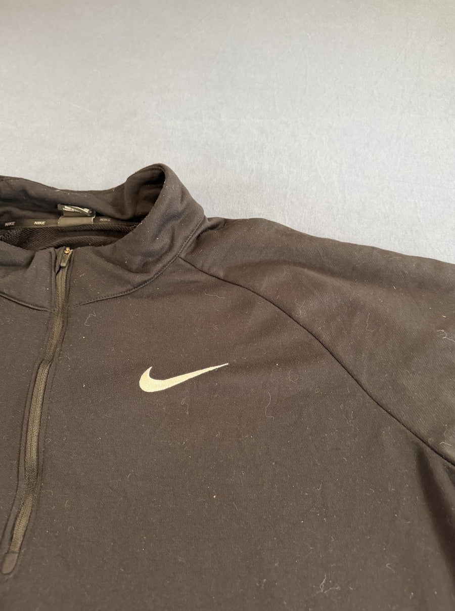 Zwart Nike sportvest, maat XXL (fleecevest / quarter-zip trui)