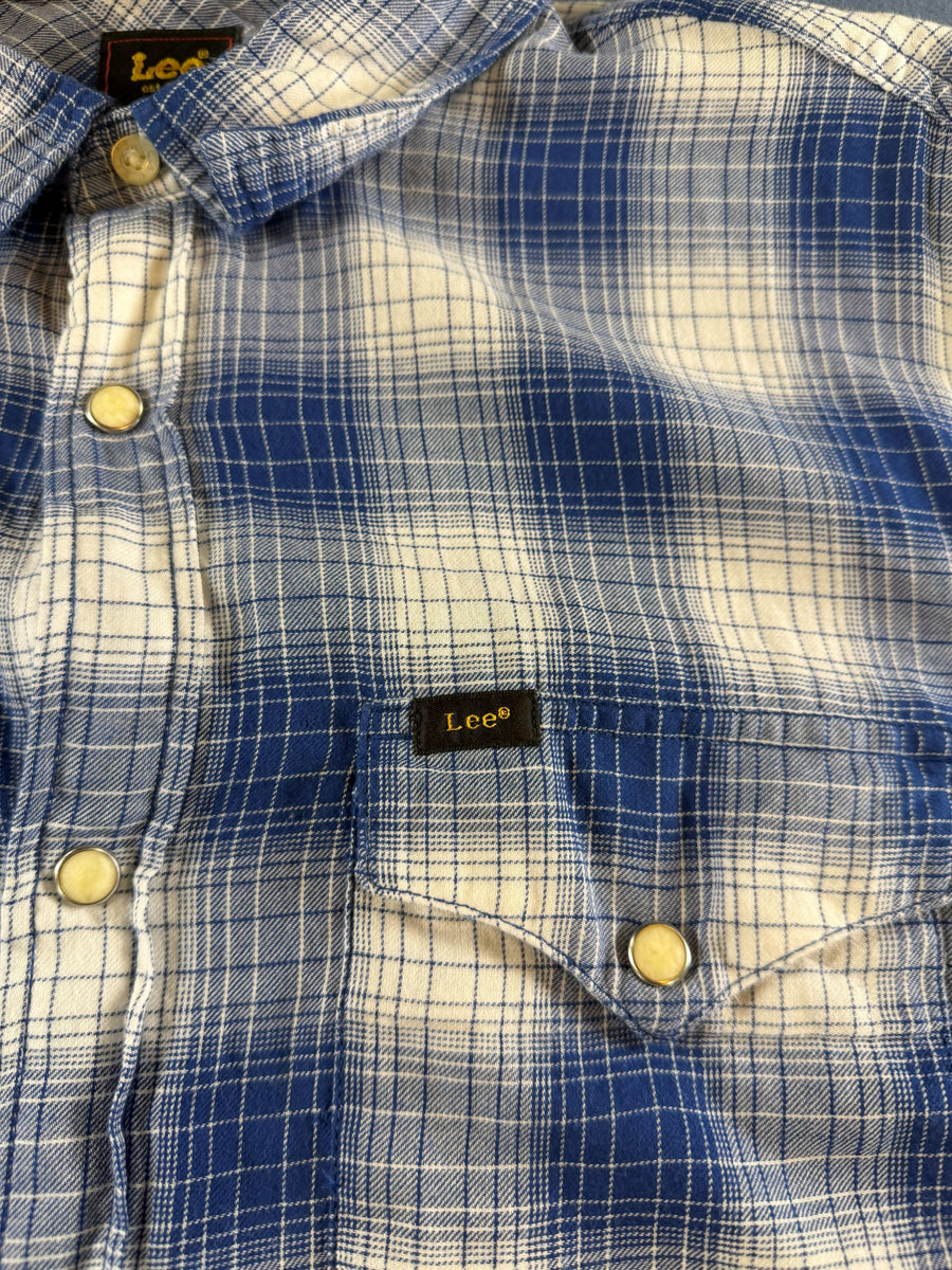 Lee Blouse blauw geruit