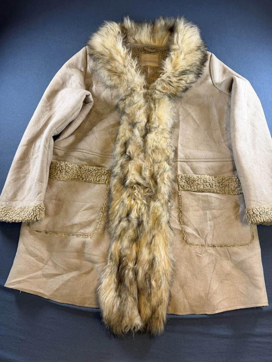 Yessica Afghaanse jas beige dames maat XL