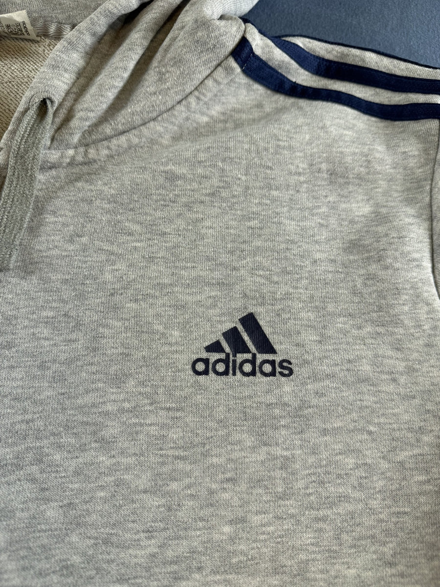 adidas hoodie grijs maat L 3-Stripes