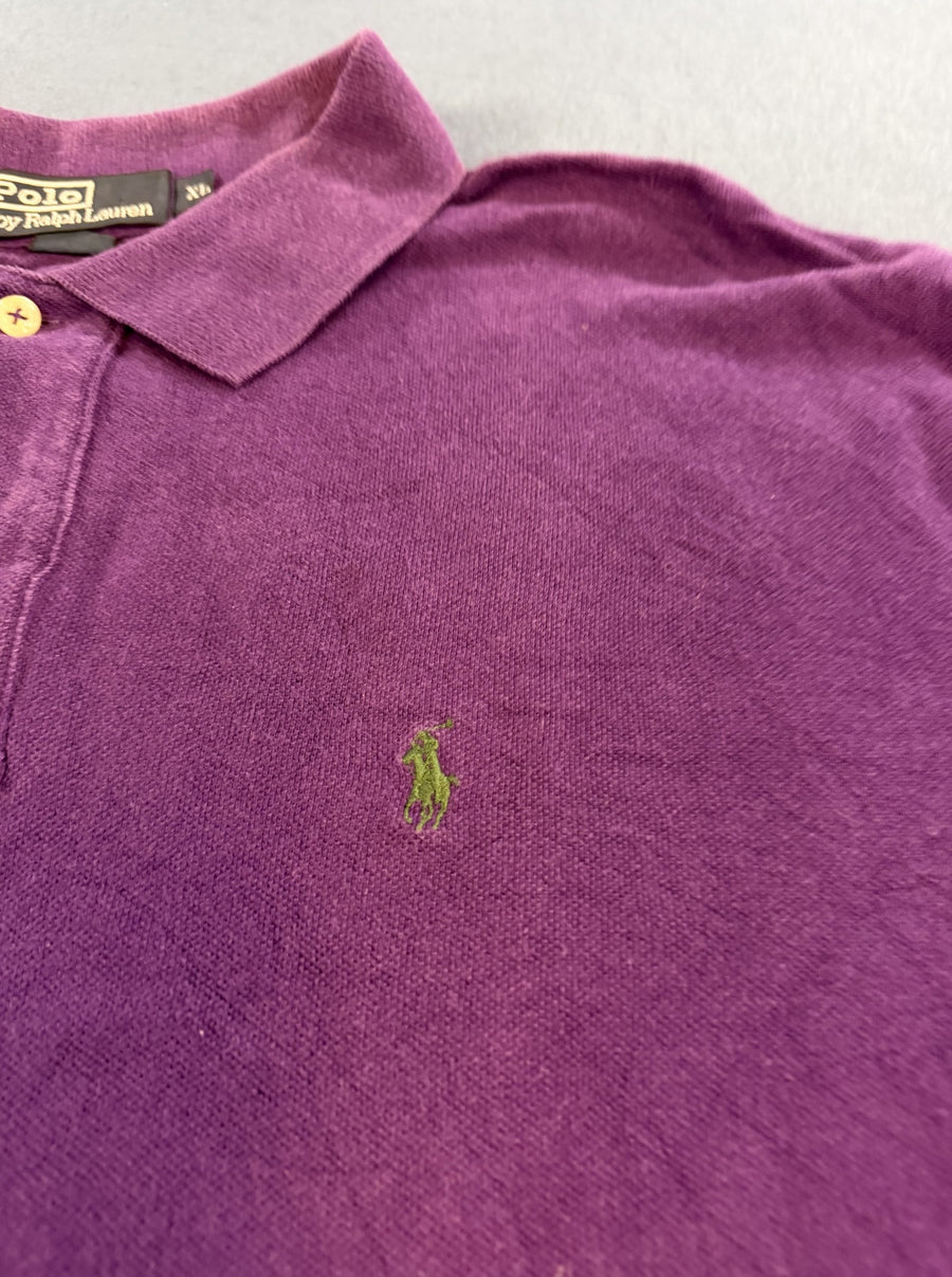 Paars poloshirt van Polo Ralph Lauren (piqué polo), maat XL