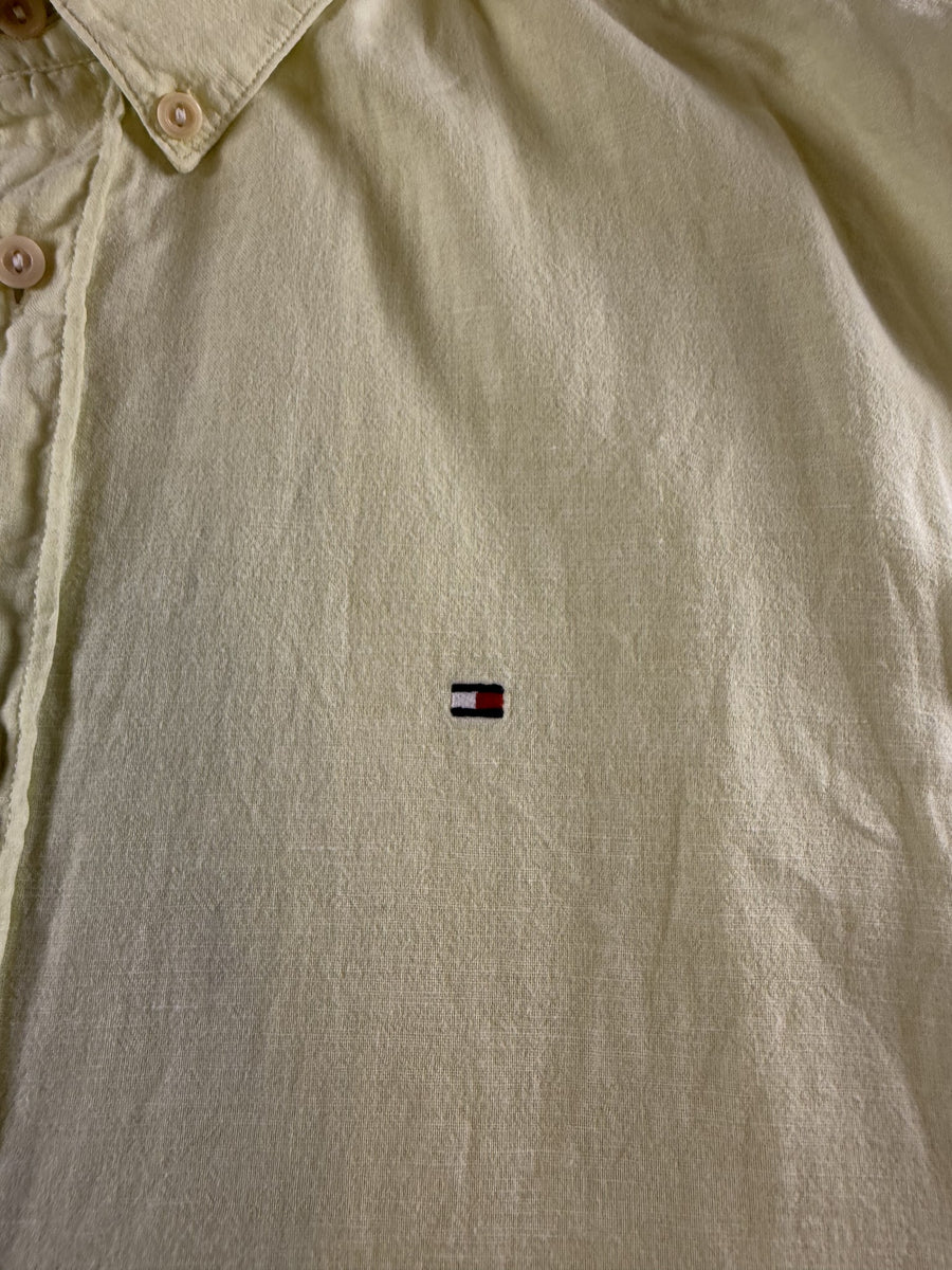 Tommy Hilfiger overhemd geel maat XL Regular Fit