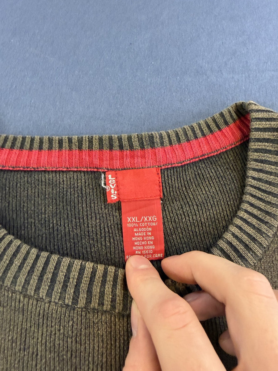 Groene Levi's trui (gebreide trui / pullover) maat XXL