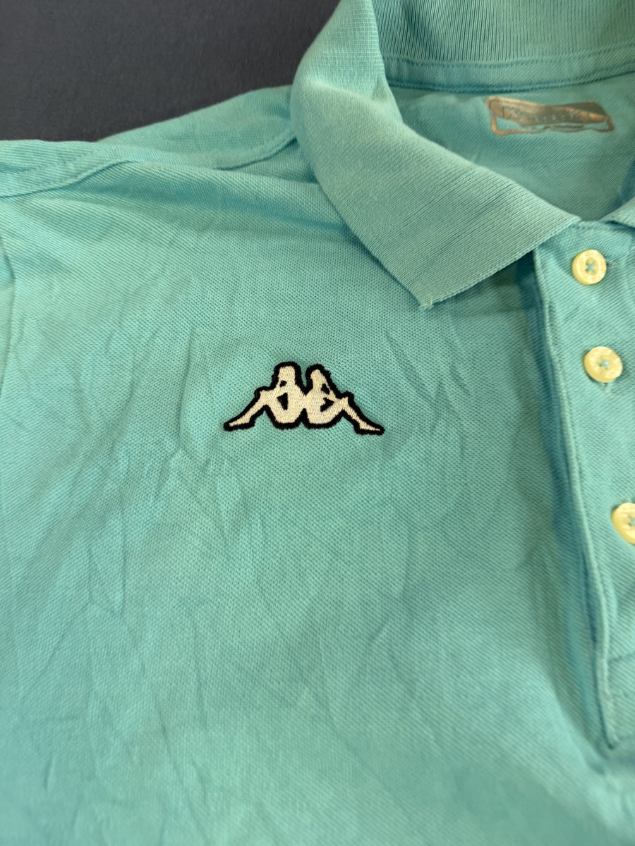 Blauw Kappa sportpolo (poloshirt) met Omini-logo – maat XL (Italiaans)