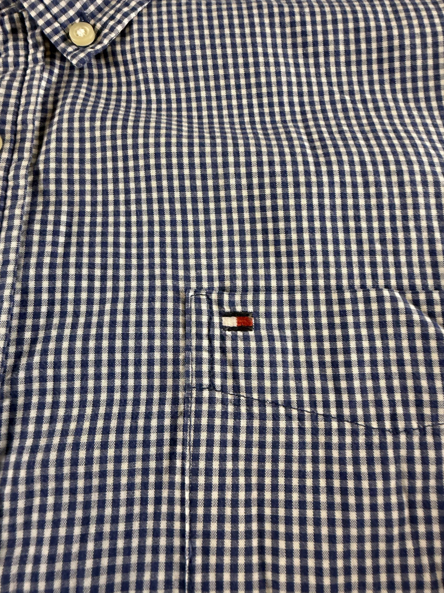 Tommy Hilfiger overhemd blauw geruit maat XL button-down