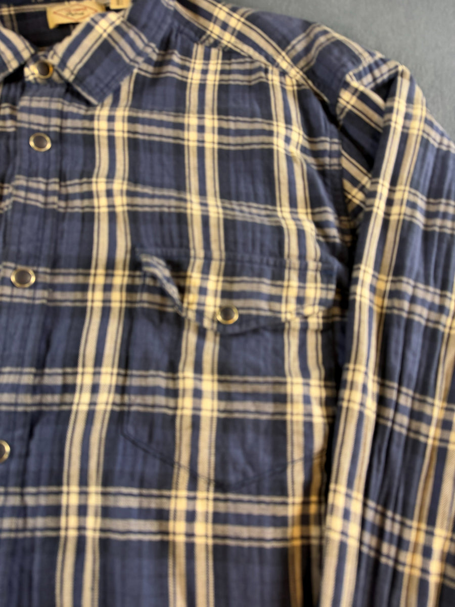 Lee Blouse blauw geruit