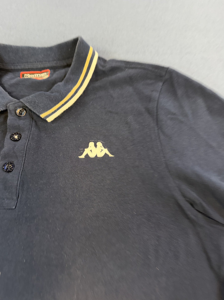Blauwe Kappa polo maat XL (poloshirt met geborduurd Omini-logo)