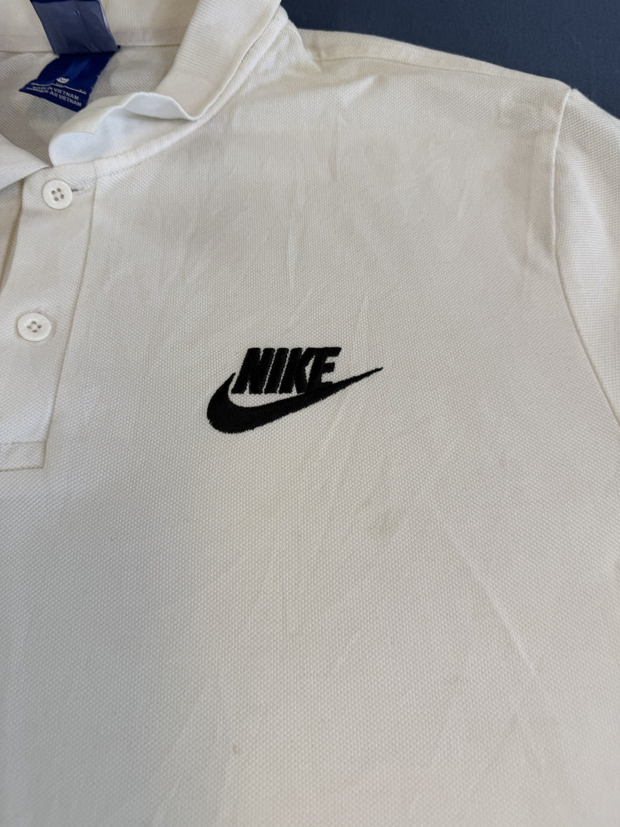 Witte Nike polo (poloshirt) maat XL – piqué katoen met swoosh-logo