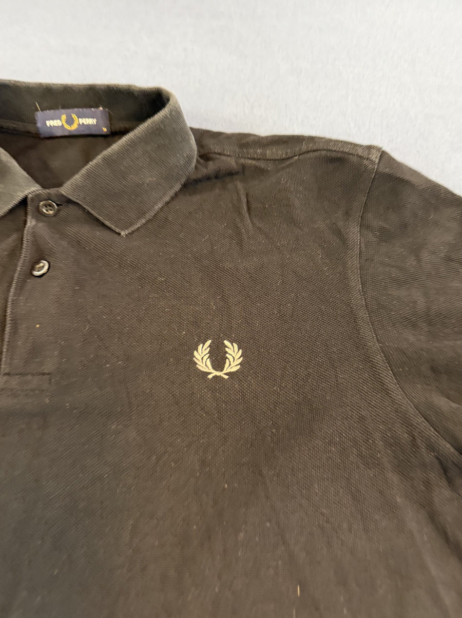 Zwart Fred Perry M6000 piqué polo (poloshirt) heren maat M