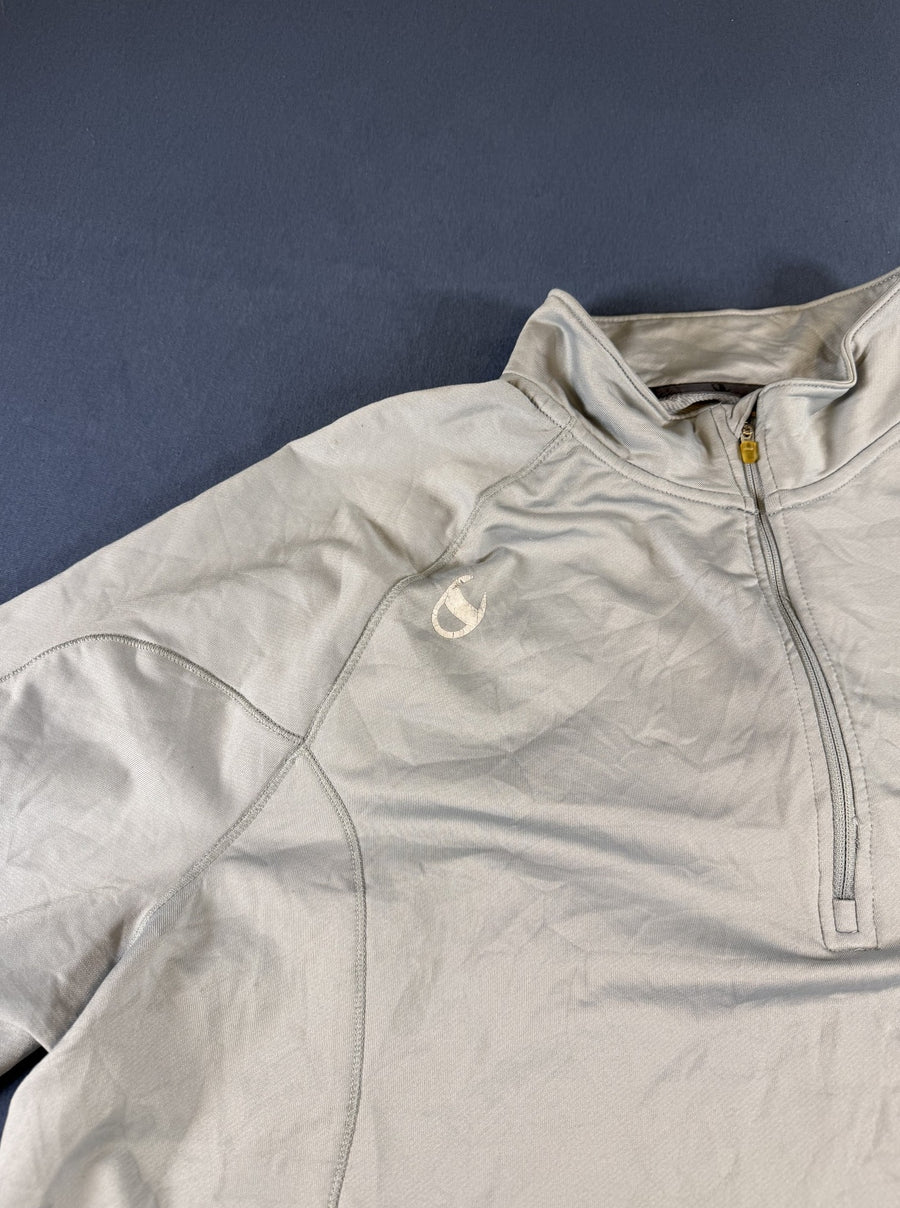 Blauwe Champion sportsweater met halve rits (quarter zip / trainingstrui), heren maat XL