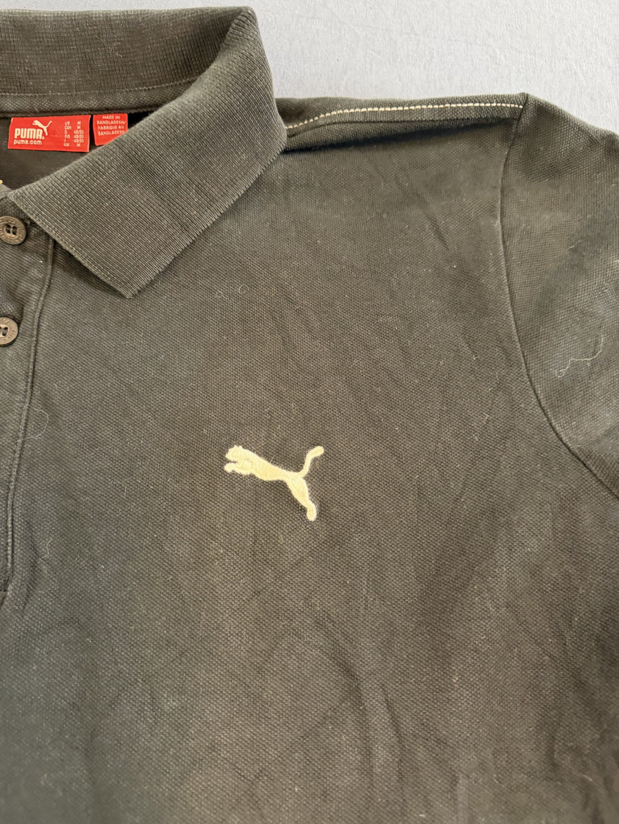 Zwarte Puma polo maat M (piquéshirt met korte mouw)