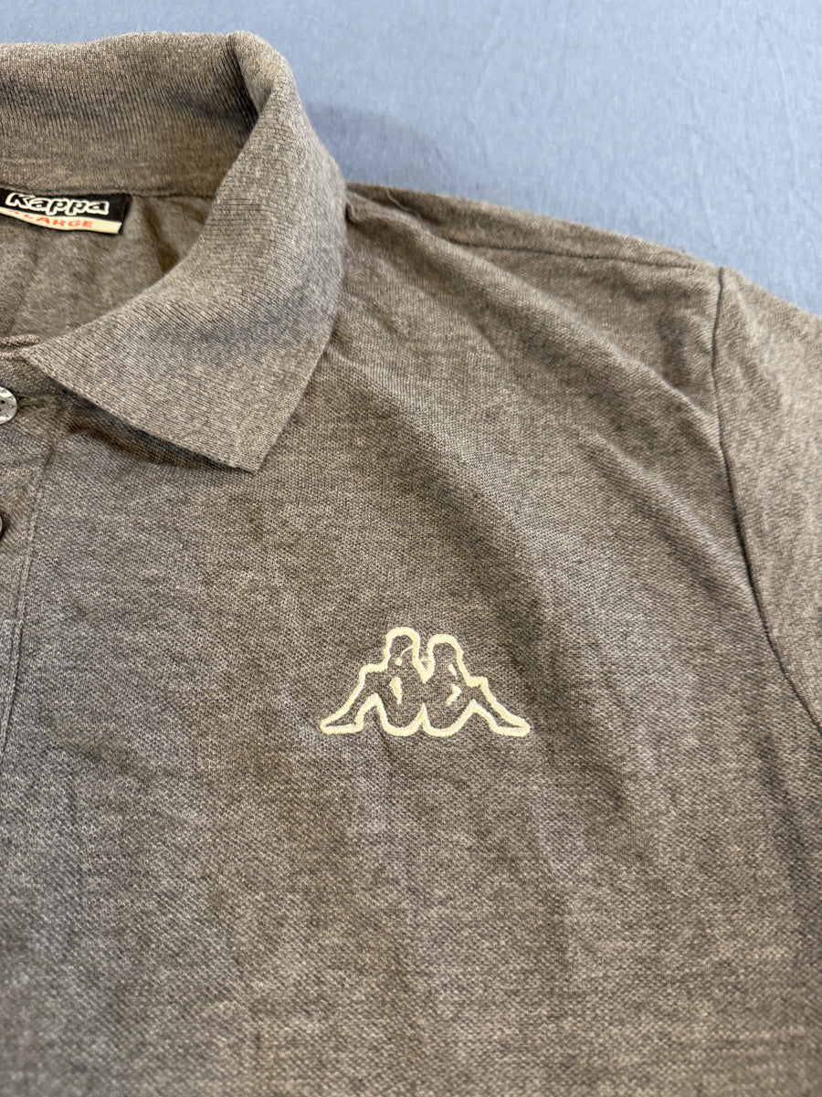Grijze Kappa polo (poloshirt), maat L