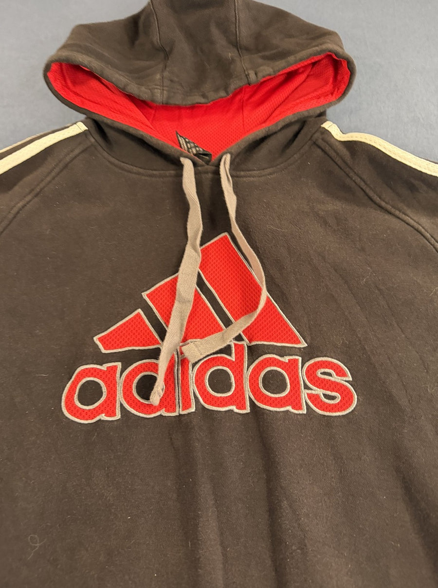Adidas Badge of Sport hoodie zwart, maat XL (sweatvest / capuchontrui)