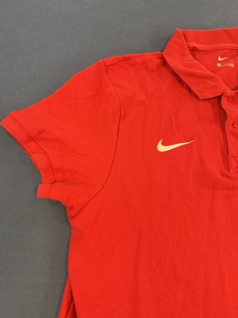 Rood Nike polo maat XL (poloshirt / piqué shirt met geborduurd logo)