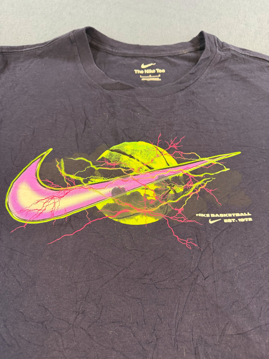 Nike T-shirt blauw print