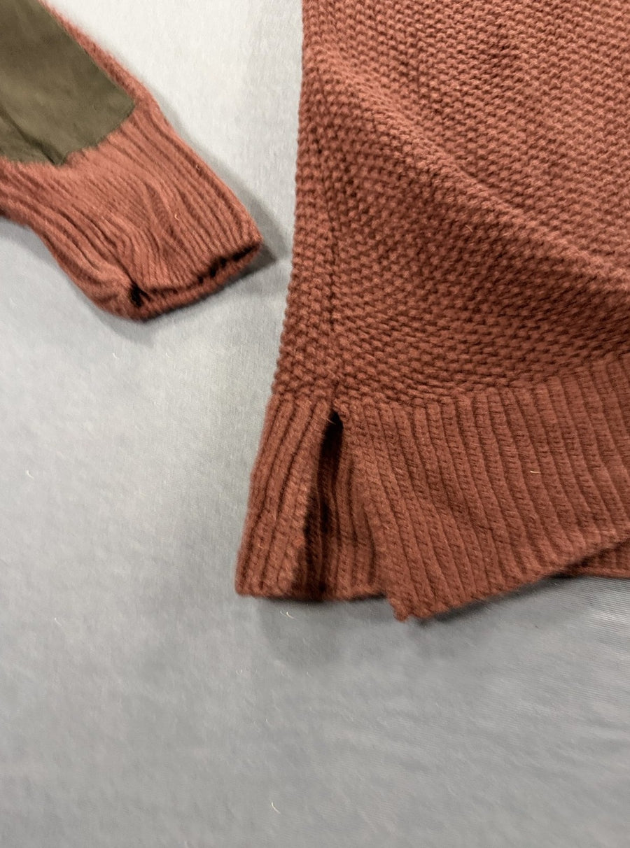 Rood Carhartt grofgebreide trui maat L (chunky knit pullover)
