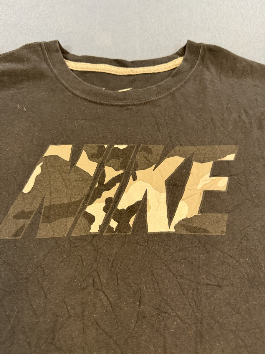 Zwart Nike T-shirt, maat L (basic shirt / tee), zachte katoen met NIKE-print