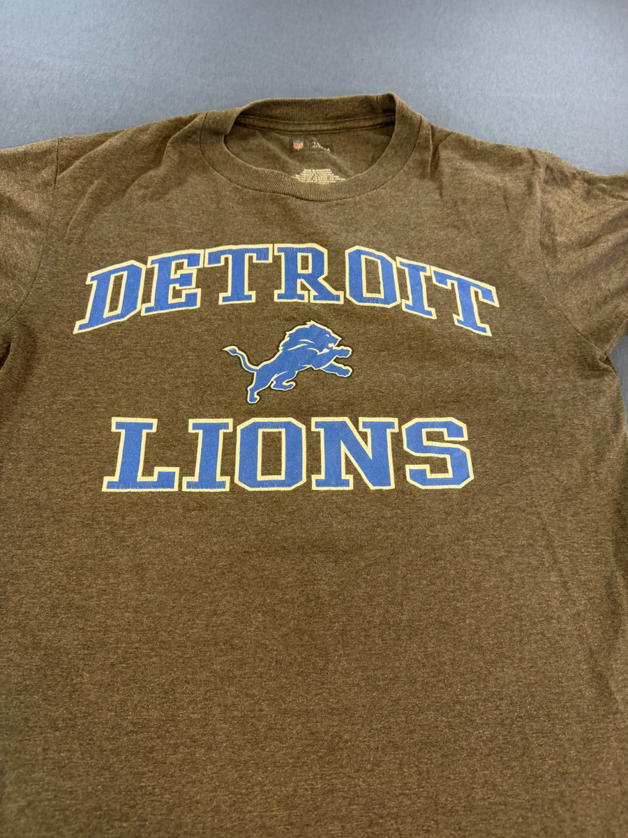 NFL Team Apparel T-shirt grijs print Detroit Lions