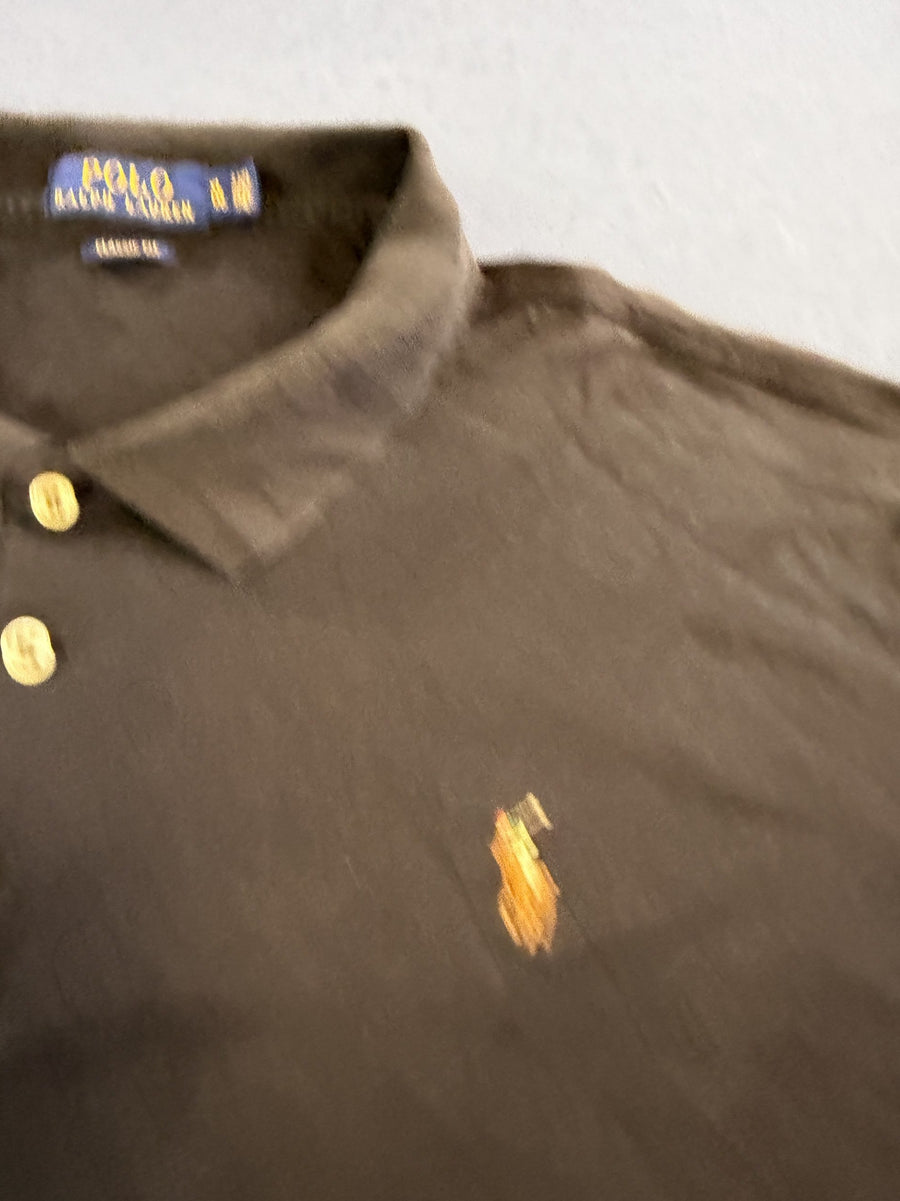 Zwart piqué poloshirt van Polo Ralph Lauren – Classic Fit, Maat XL Heren (polo / pique shirt)