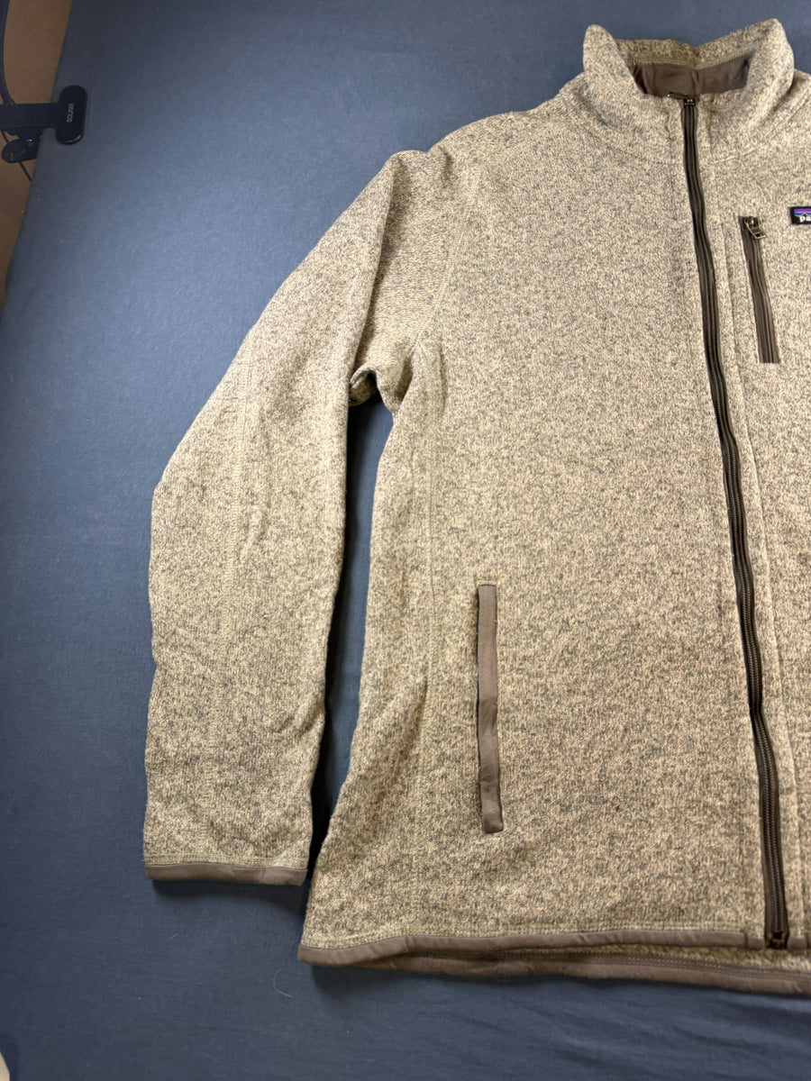 Patagonia fleece vest grijs gemêleerd heren maat L fleecevest fleecejack vintage